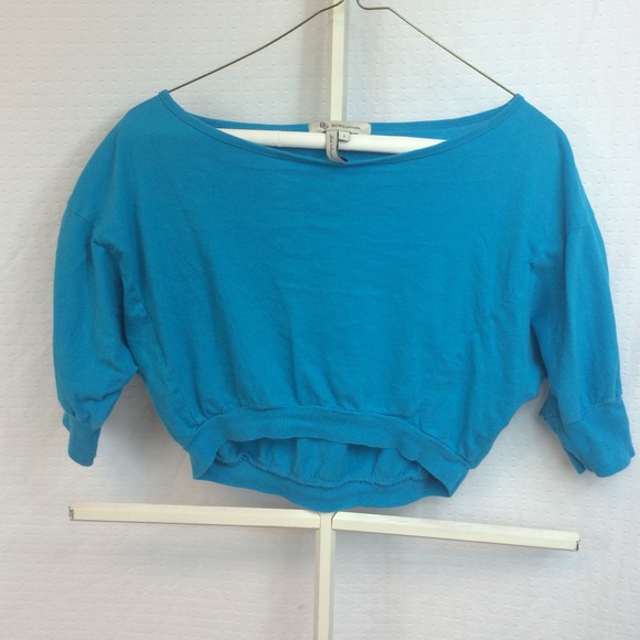 BCBG Blue Crop Top