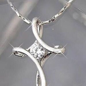 Infinity Diamond Necklace and Pendant