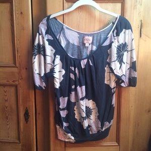 Anthropologie floral top, size xs