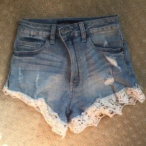 Denim shorts