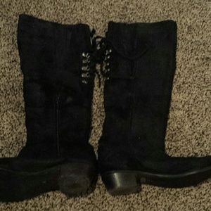 Tall black boots