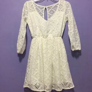 Hollister White Lace Dress