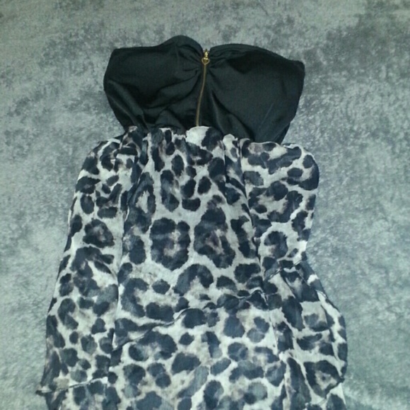 Hi-lo cheetah maxi dress