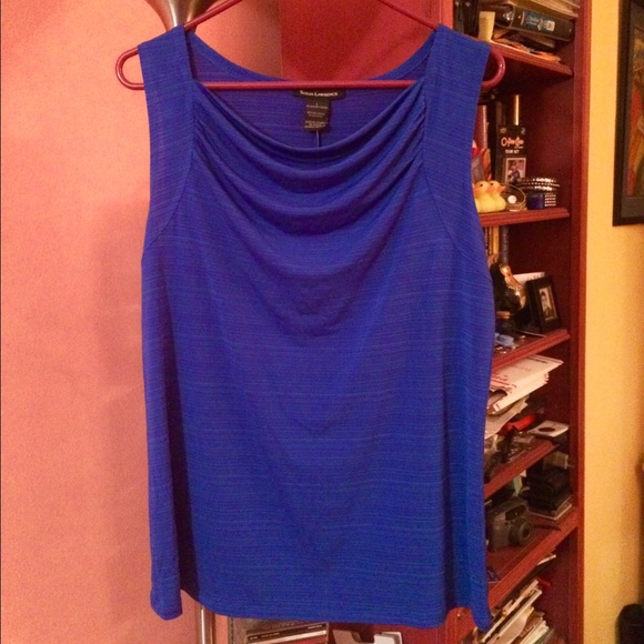 HP Beautiful Royal Blue Sleeveless Top - Picture 2 of 2