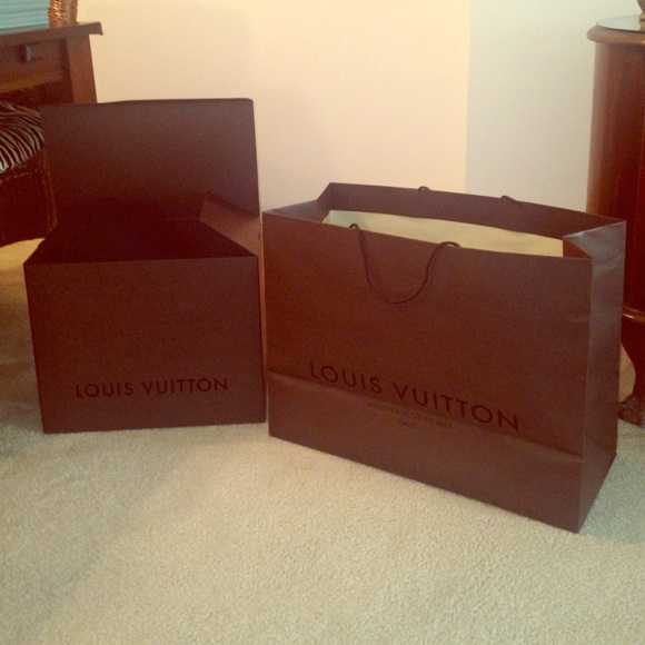 Brand new, LV extra large shopping bag and box!