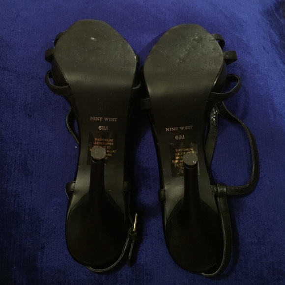 Nine West Black Strappy Sandals - Picture 3 of 4