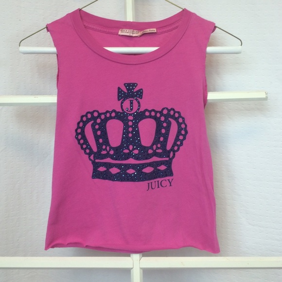 Juicy Couture Pink Graphic Crop Top