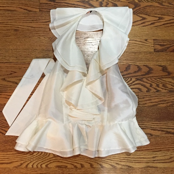 Blaque label white size l backless top