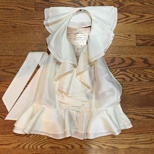 Blaque label white size l backless top