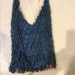 Blue beach sack
