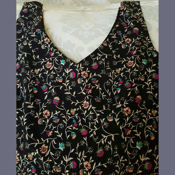 New v neck, side zip dress with cute pattern