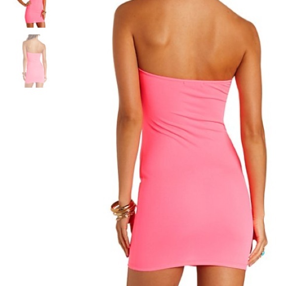 Charlotte Russe Bow Front Strapless BodyCon Dress - Medium - Picture 2 of 3