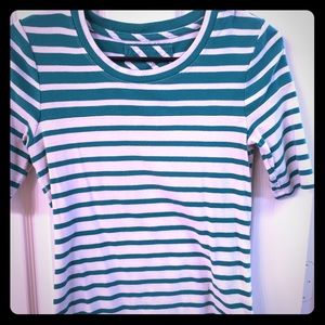 Striped Banana Republic Cotton Tee