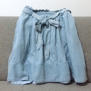 Anthropologie FEI Chambray Denim Skirt NWOT