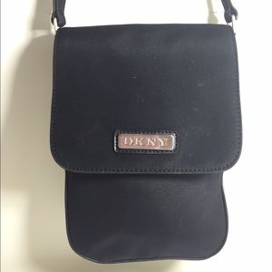 DKNY Black Small Flap Handbag Shoulder Evening Bag