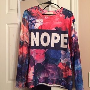 "Nope" sweater