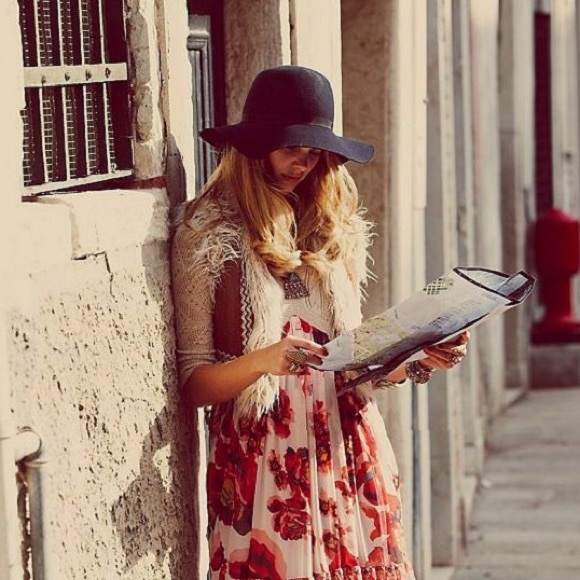 Free People Ethnic Rose Maxi