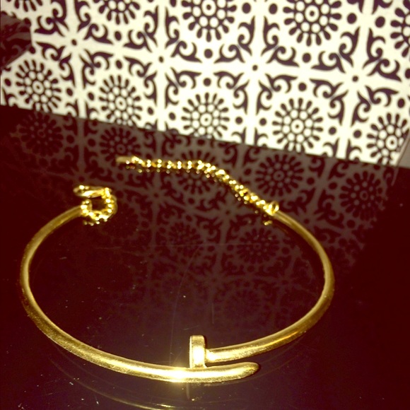 Nasty Gal gold nail necklace