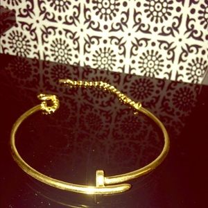 Nasty Gal gold nail necklace