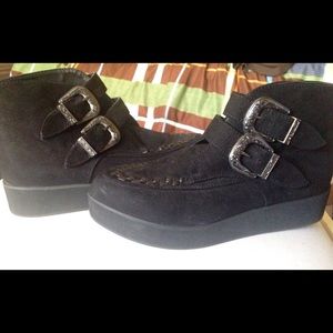 Black studded creepers