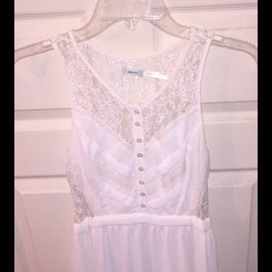 White Lacey maxi dress