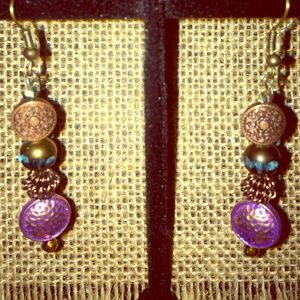 Rustic style earrings