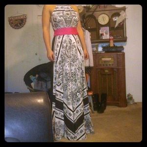 Eliza J printed chiffon maxi