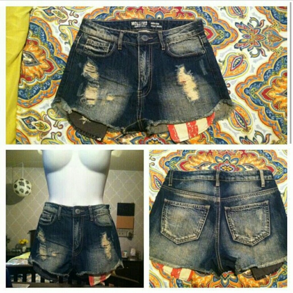 Mossimo high rise distressed shorts