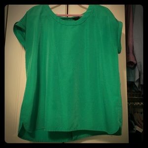 Emerald green top.