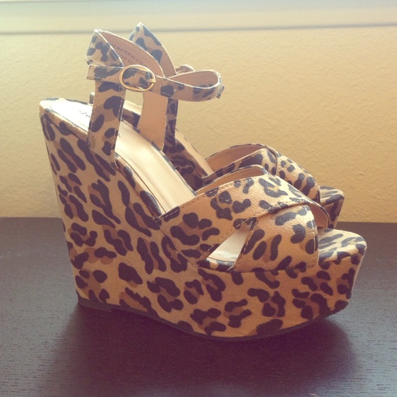 Leopard Print Wedges
