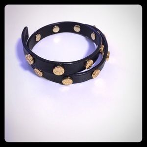 Tory Burch Double Wrap Logo Bracelet
