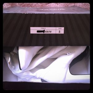 White go go boots
