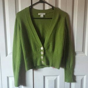 Cashmere green banana republic cardigan