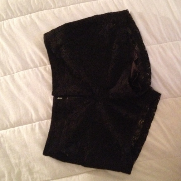 Black lacey shorts