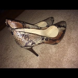 Snake Skin High Heels