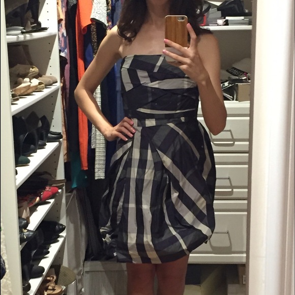 Zara unique, flattering strapless party dress