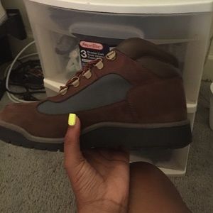 Timberlands .Brown & Green