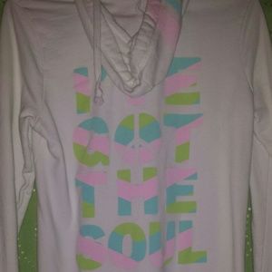 White old Navy full zip hoodie