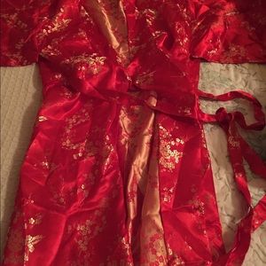 Silk robe