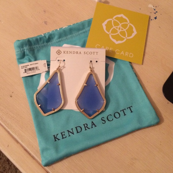 Periwinkle Alexandra Kendra Scott earrings