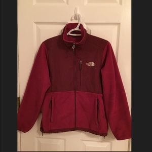 Women's Two-Toned Raspberry Fleece Jacket