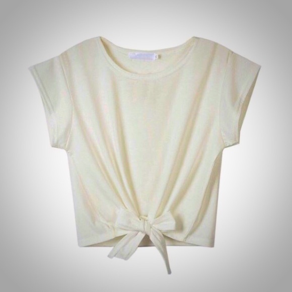CROP TOP WHITE TEE