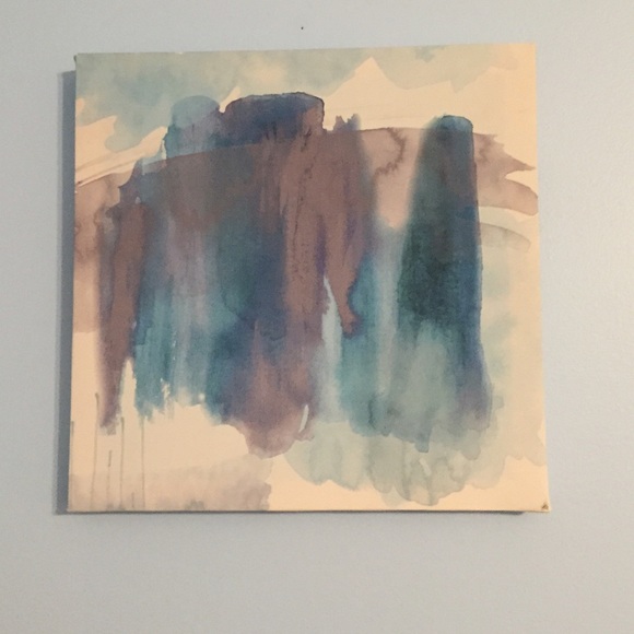 Blue Watercolor Canvas
