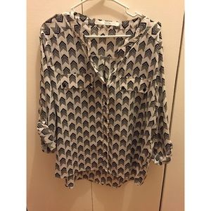 Patterned top, originally from Modcloth