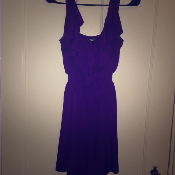 Ruffled purple dress!