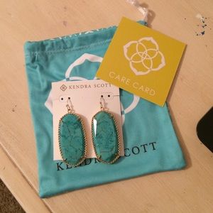 Rare turquoise Kendra Scott earrings