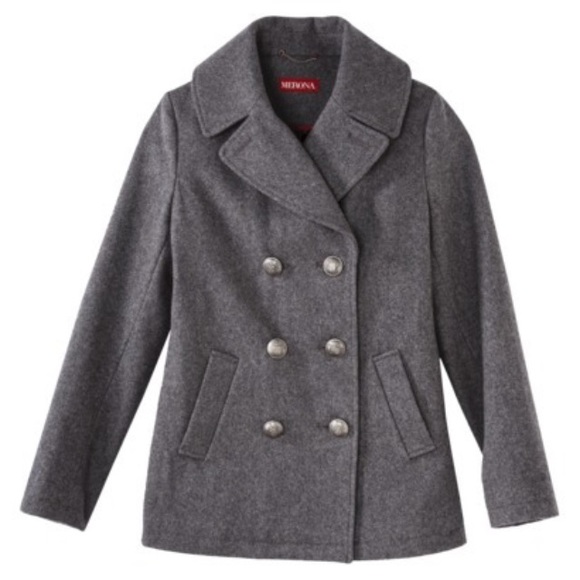 Gray peacoat
