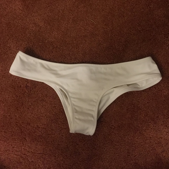 White swimsuit bottom
