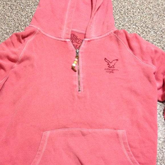 3/4 sleeve length pink American Eagle hoodie