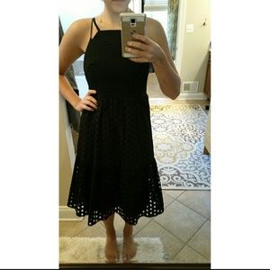 LOFT Mixed Eyelet Cami Dress NWT